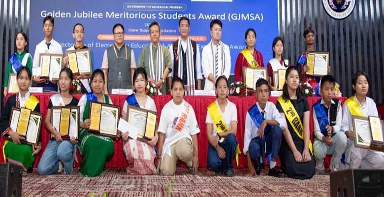 Pema Khandu Felicitates 30 State-Level Toppers Under Golden Jubilee Awards