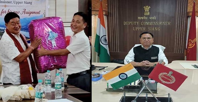 Upper Siang Officers Bid Farewell to DC Talo Jerang, Welcome Ashok Tajo﻿