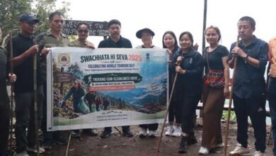 World Tourism Day Celebrated in Tirap with Trekking, Awareness and Creative Activities﻿
