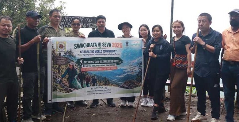World Tourism Day Celebrated in Tirap with Trekking, Awareness and Creative Activities﻿