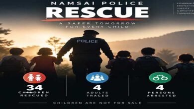 Namsai Police Rescue 34 Children, Trace 4 Adults; Four Arrested in Suspected Child Trafficking Case