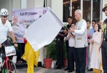 Arunachal Governor Flags Off 3,000-Km Solo Cycling Expedition to Gujarat
