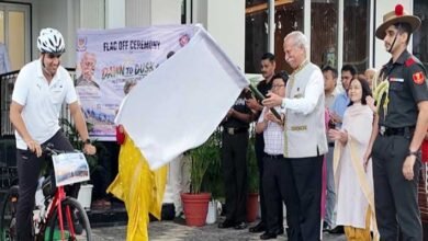 Arunachal Governor Flags Off 3,000-Km Solo Cycling Expedition to Gujarat