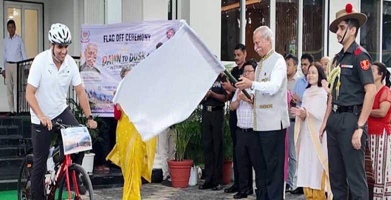 Arunachal Governor Flags Off 3,000-Km Solo Cycling Expedition to Gujarat