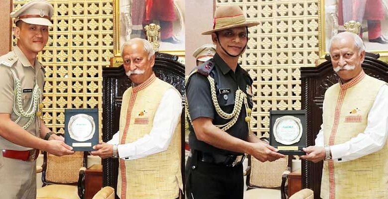 Arunachal Governor Honours Two ADCs with ‘Land of Rising Sun Plaque for Excellence’﻿