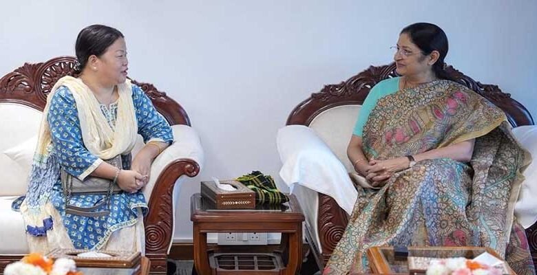 Dasanglu Pul Meets Union Minister Annapurna Devi on Women, Child Welfare﻿