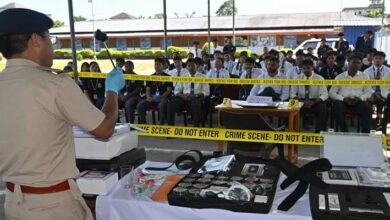 East Siang Police Demonstrates Modern Forensic Techniques to Students at Rashtriya Raksha University