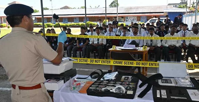 East Siang Police Demonstrates Modern Forensic Techniques to Students at Rashtriya Raksha University