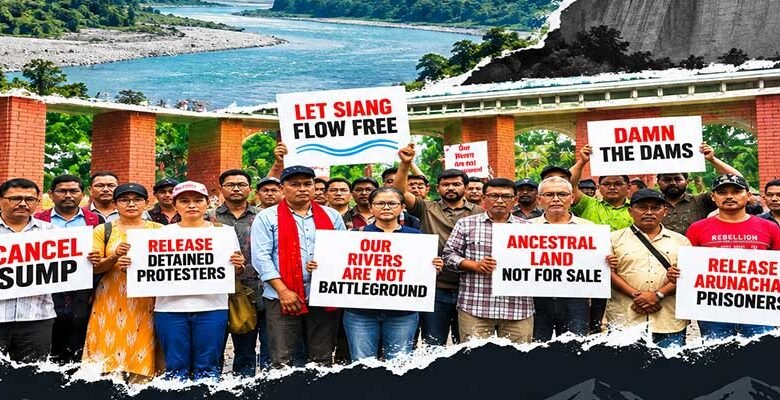 Guwahati Protesters Extend Solidarity to Arunachal Communities Opposing SUMP
