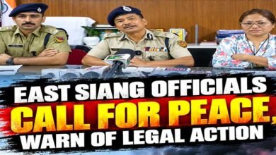 SUMP Protests: East Siang Officials Call for Peace, Warn of Legal Action
