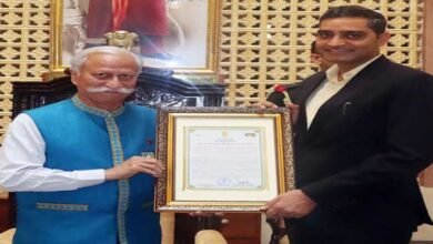 Arunachal Governor Presents ‘Land of Rising Sun Plaque for Excellence’ to Pawan Kumar Sain﻿