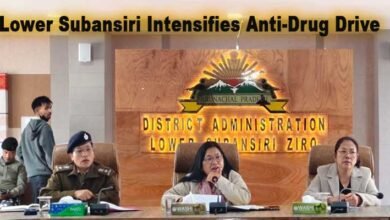 Lower Subansiri Intensifies Anti-Drug Drive, Calls for Stronger Community Participation