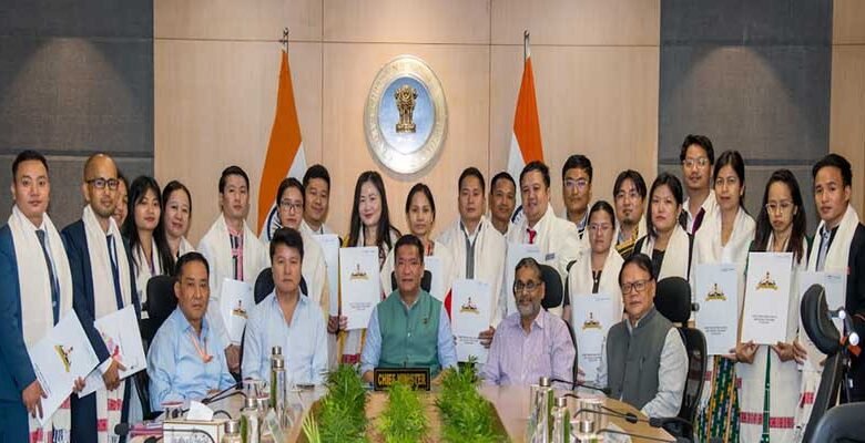 Pema Khandu Hands Over Appointment Orders to 21 Assistant Professors