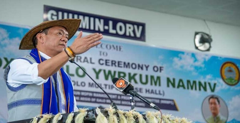 Pema Khandu Inaugurates Donyi Polo Multipurpose Hall at Galo Heritage Centre
