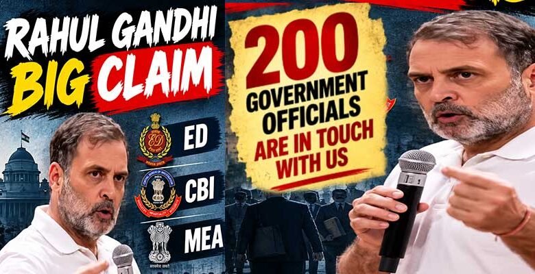 Rahul Gandhi Claims 200 ED, CBI and MEA Officials Are in Touch With Opposition