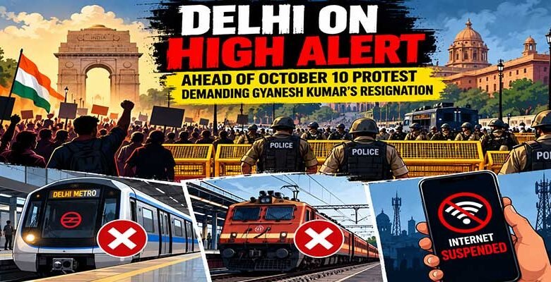 Delhi on High Alert Ahead of October 10 Protest Demanding Gyanesh Kumar’s Resignation