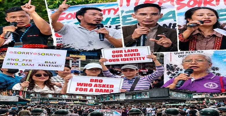 Itanagar Rally Backs Siang Anti-Dam Movement, Demands Release of Detained Protesters