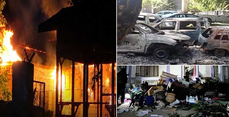 Arunachal SUMP Protests Turn Violent in Pasighat; NHPC Office, Police Station Set Ablaze