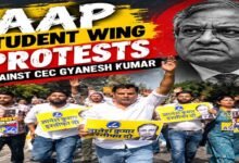 Student Groups Protest Against CEC Gyanesh Kumar in Delhi; Over 500 Detained﻿