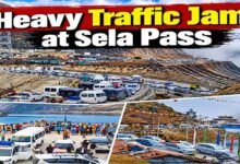Heavy Traffic Jam at 14,000-ft Sela Pass as Record Tourist Footfall Hits Tawang