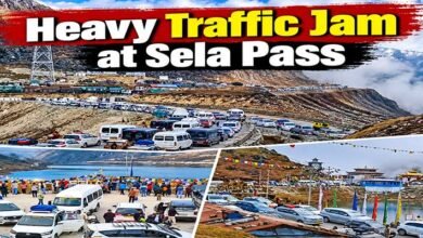 Heavy Traffic Jam at 14,000-ft Sela Pass as Record Tourist Footfall Hits Tawang