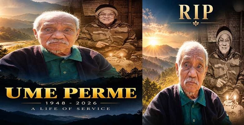 NEFA-Era Healthcare Pioneer Ume Perme Passes Away in East Siang